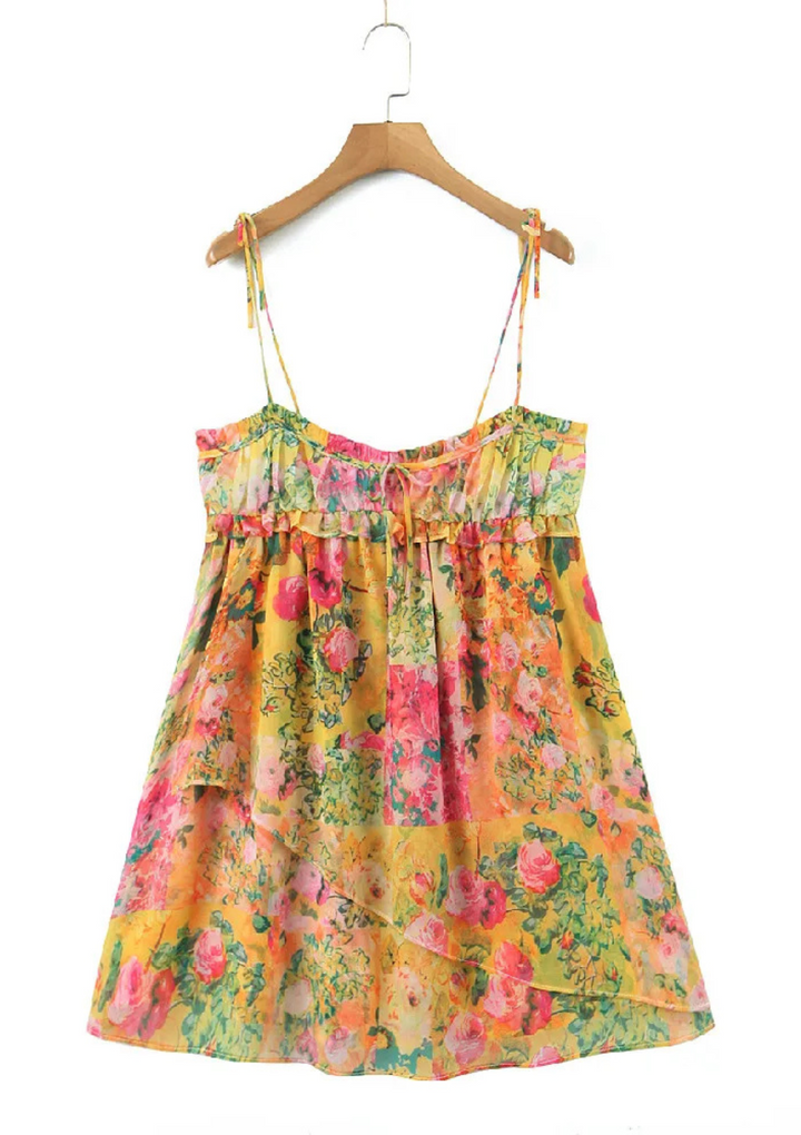 Viara | Blumen Kleid Für Damen | Mini