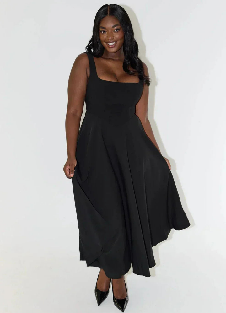 Adalina | Damen Elegantes Abendkleid | Ärmellos