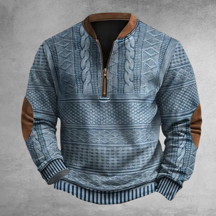 Rubert | Herren Pullover mit Half-Zip | Bequem