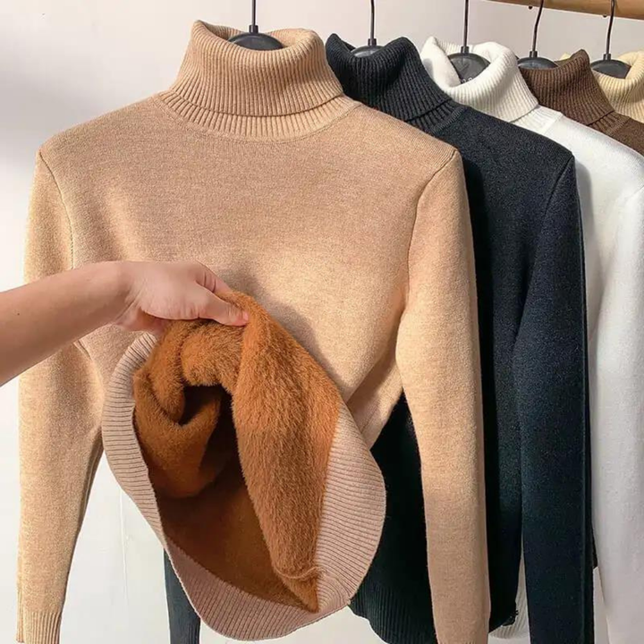 Gunda | Damen Winter Rollkragenpullover | Warm