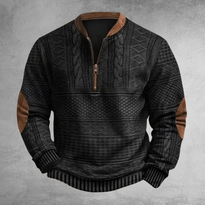 Rubert | Herren Pullover mit Half-Zip | Bequem