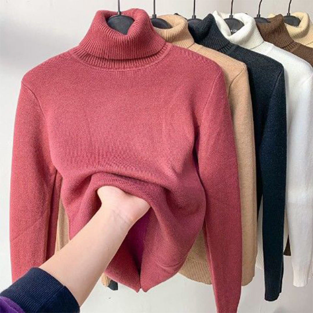 Gunda | Damen Winter Rollkragenpullover | Warm