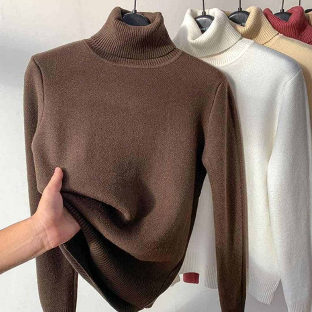 Gunda | Damen Winter Rollkragenpullover | Warm