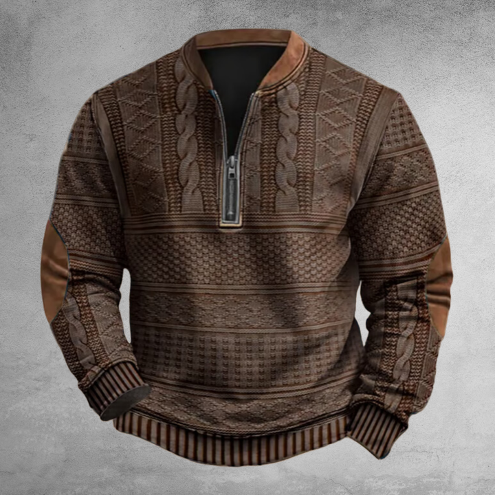 Rubert | Herren Pullover mit Half-Zip | Bequem