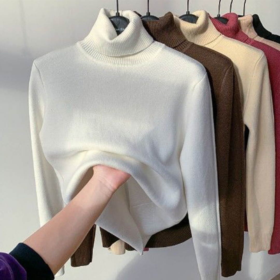 Gunda | Damen Winter Rollkragenpullover | Warm