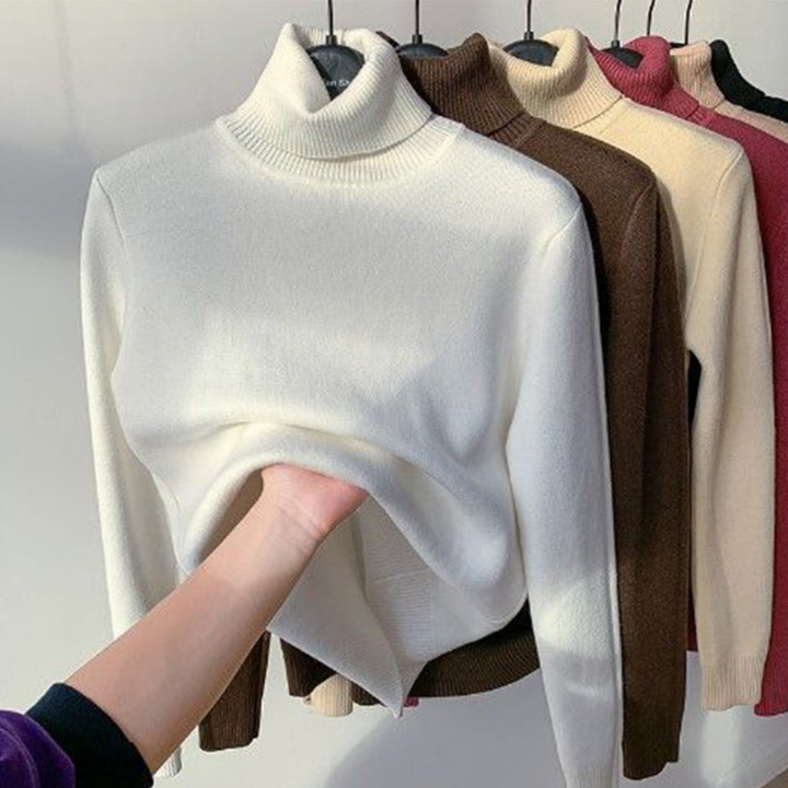 Gunda | Damen Winter Rollkragenpullover | Warm
