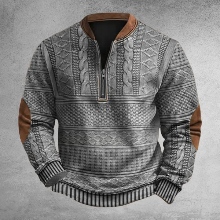 Rubert | Herren Pullover mit Half-Zip | Bequem