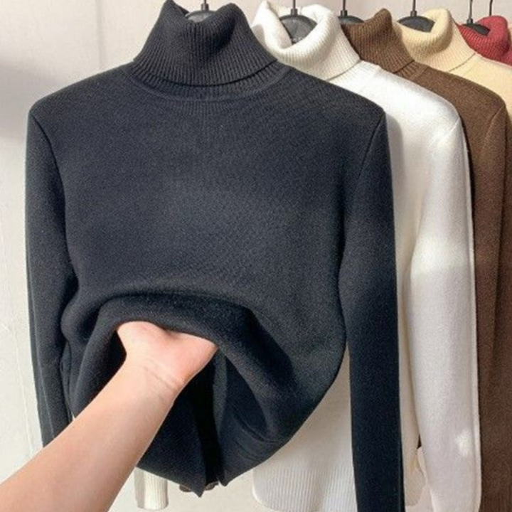 Gunda | Damen Winter Rollkragenpullover | Warm