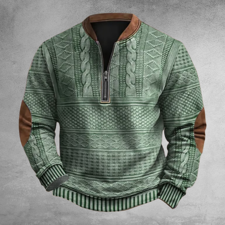 Rubert | Herren Pullover mit Half-Zip | Bequem