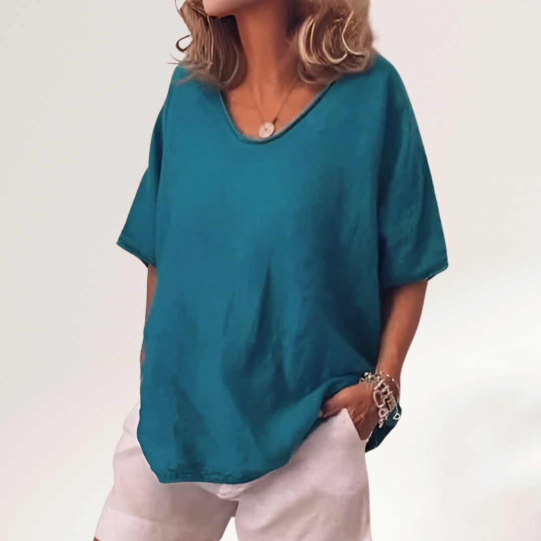 Hannah | Damen Kurzarm Bluse | Atmungsaktiv