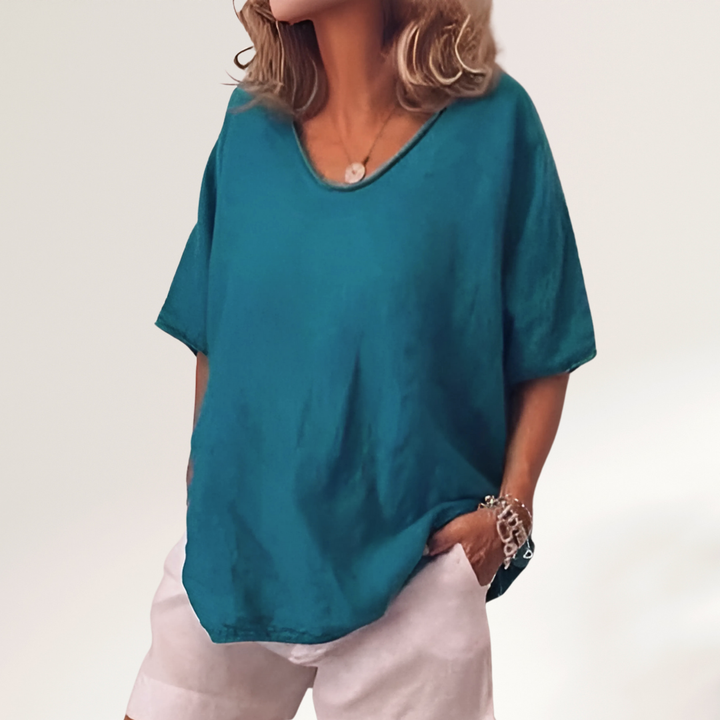 Hannah | Damen Kurzarm Bluse | Atmungsaktiv