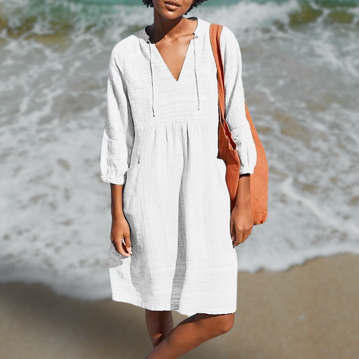 Isolde | Damen Midi Tunika Kleid | Leicht