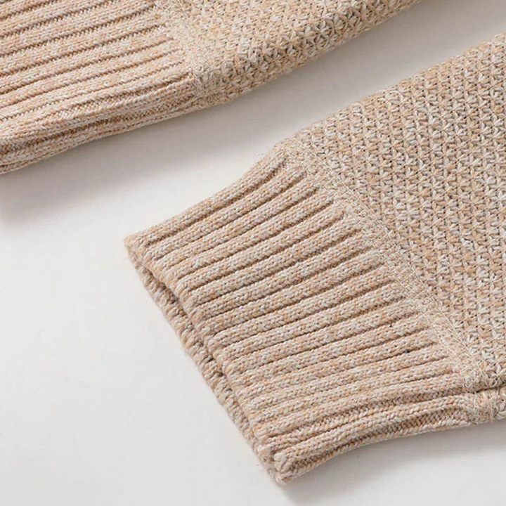 Nicolas | Herren Modern Reißverschluss Cardigan | Warm