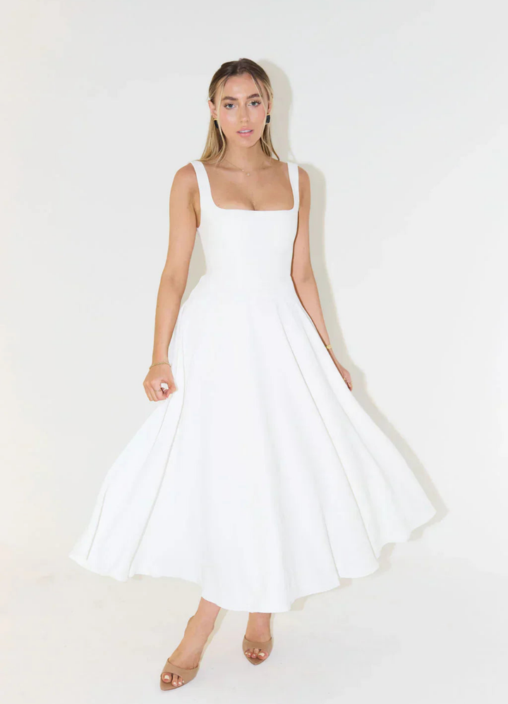 Adalina | Damen Elegantes Abendkleid | Ärmellos