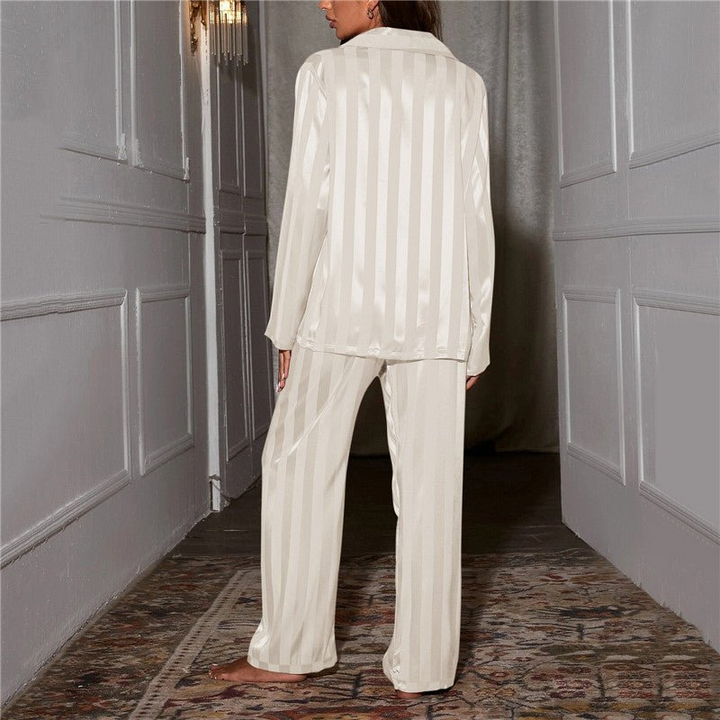Ysabel | Gestreiftes Pyjama-Set für Damen | Elegant