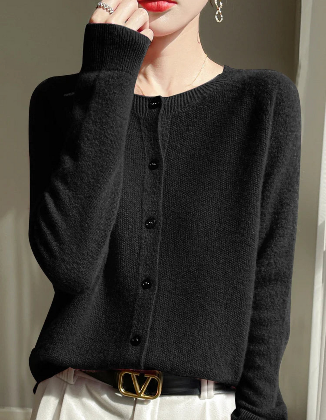 Zelinda | Damen Langarm Cardigan | Winter