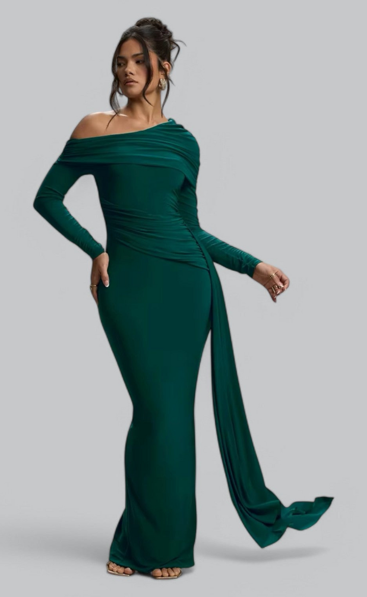 Angelita | Off-Shoulder-Maxikleid für Damen | Lange
