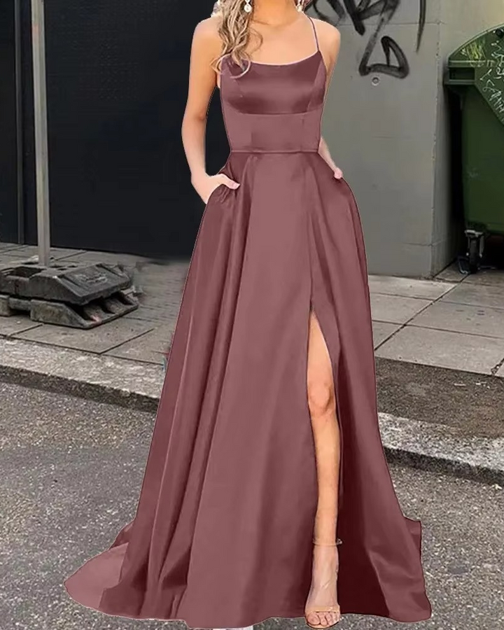 Zélie | Fließendes Maxikleid Für Damen | Elegant