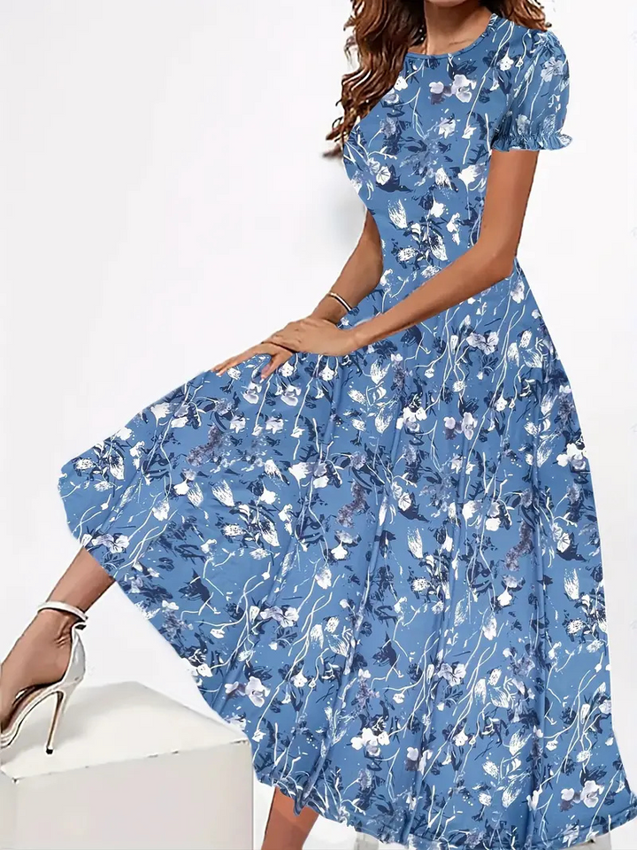 Theresia | Florales Maxi-Kleid Für Damen | Zeitlos