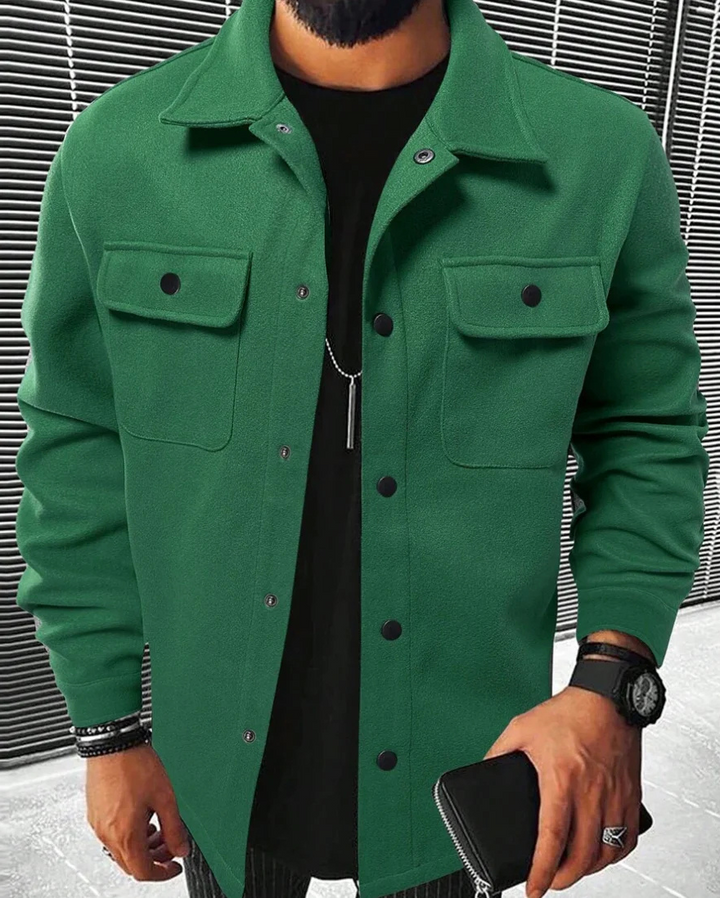 Perkin | Buttoned Shirt Jacket Für Herren | Funktional