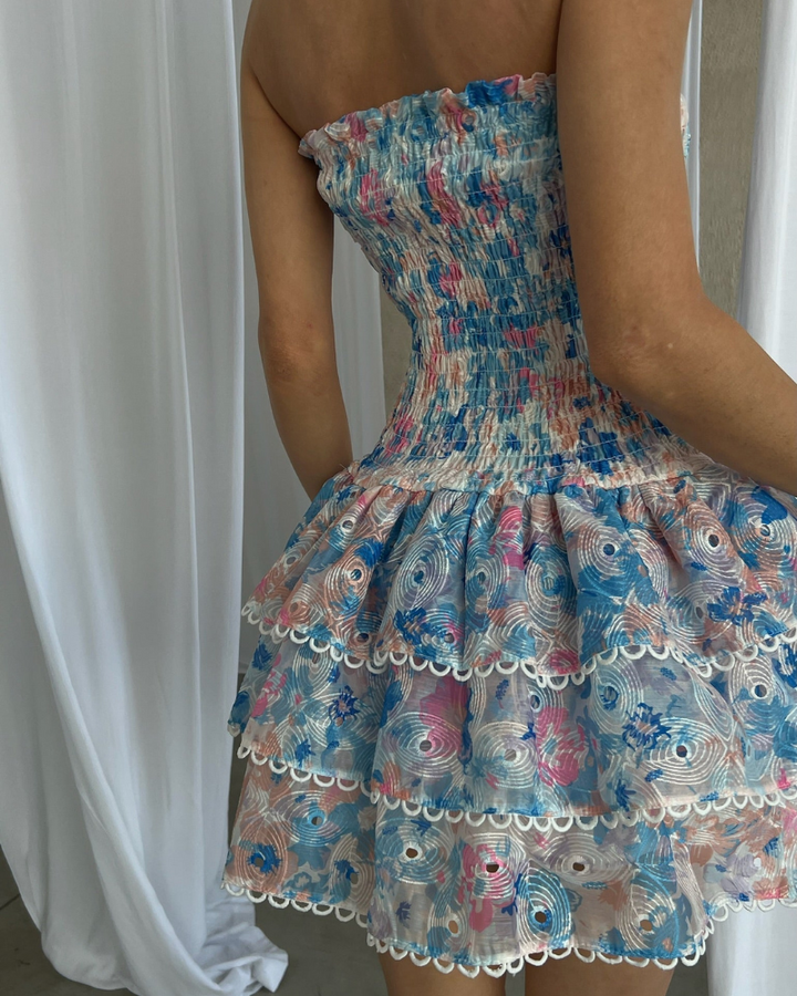 Zahara | Elegantes Midikleid Mit Rüschen Für Damen | Sommer