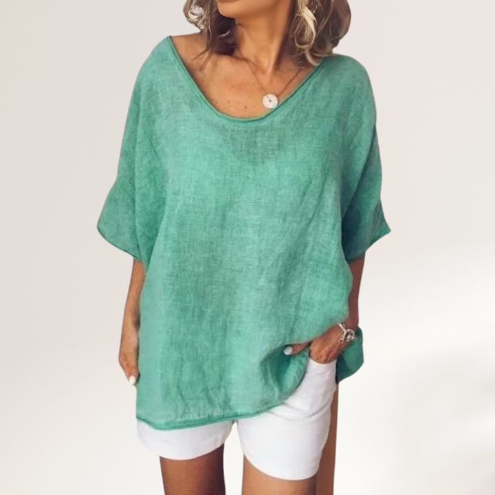 Hannah | Damen Kurzarm Bluse | Atmungsaktiv