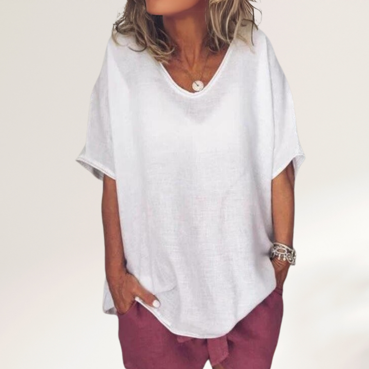 Hannah | Damen Kurzarm Bluse | Atmungsaktiv