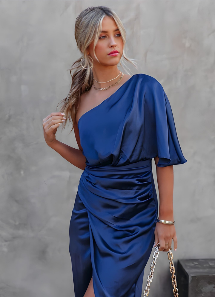 Liselotte | Damen Asymmetrisches Abendkleid | Midi