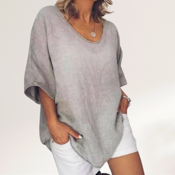 Hannah | Damen Kurzarm Bluse | Atmungsaktiv