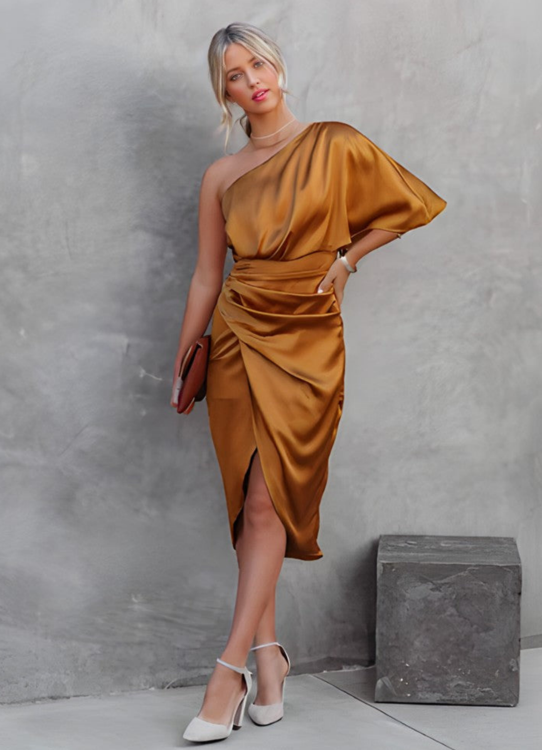 Liselotte | Damen Asymmetrisches Abendkleid | Midi