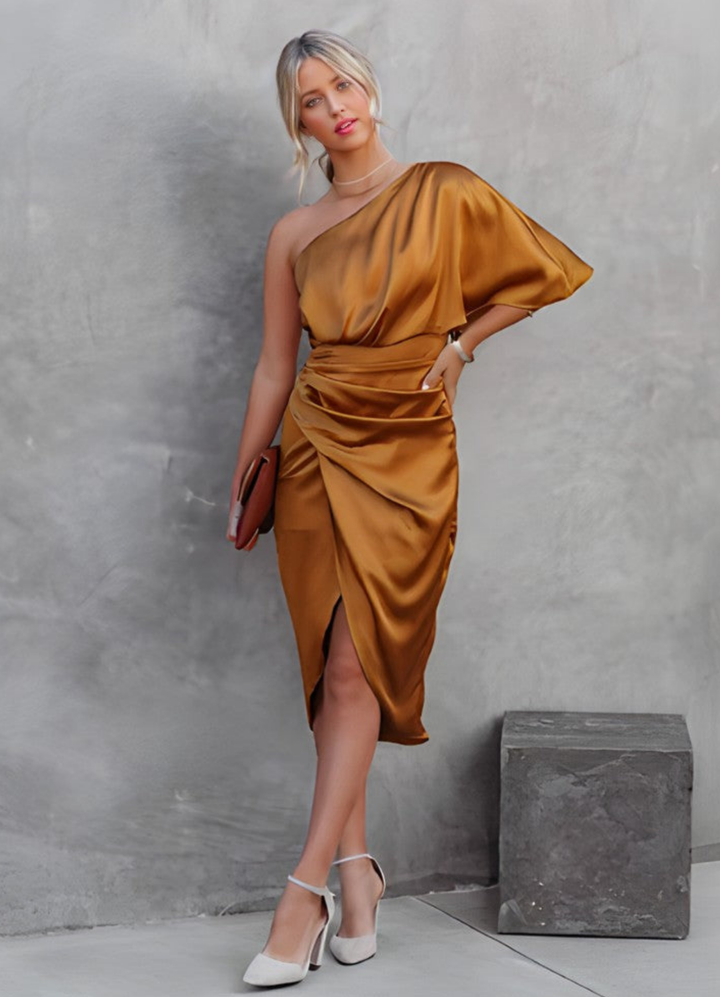 Liselotte | Damen Asymmetrisches Abendkleid | Midi