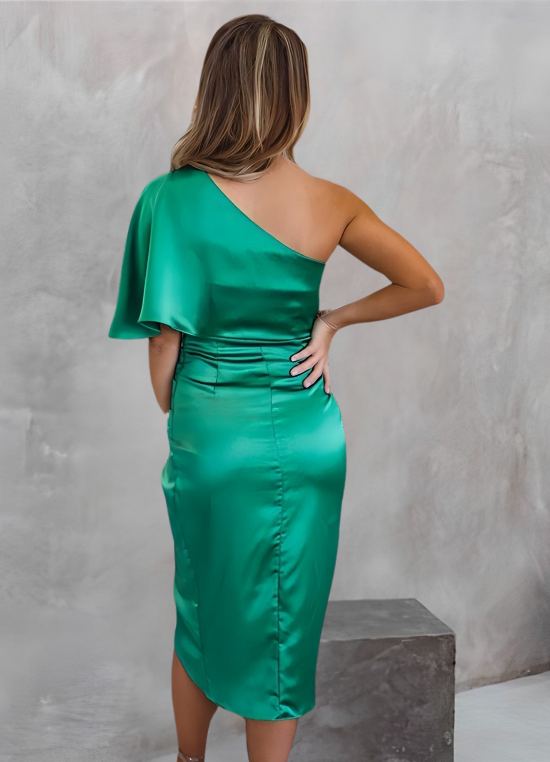 Liselotte | Damen Asymmetrisches Abendkleid | Midi