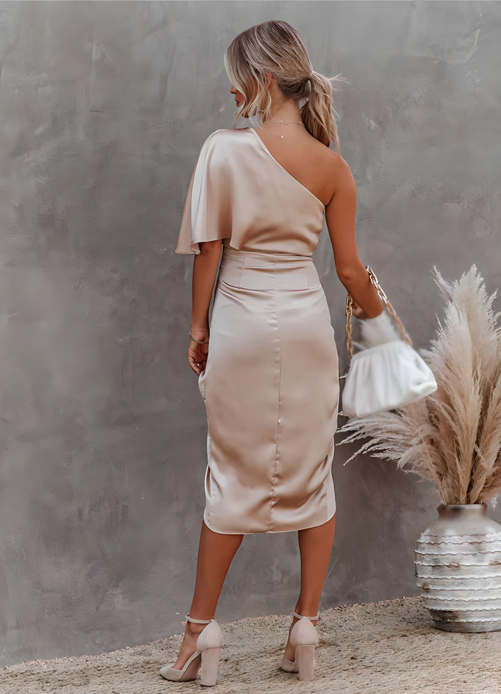 Liselotte | Damen Asymmetrisches Abendkleid | Midi