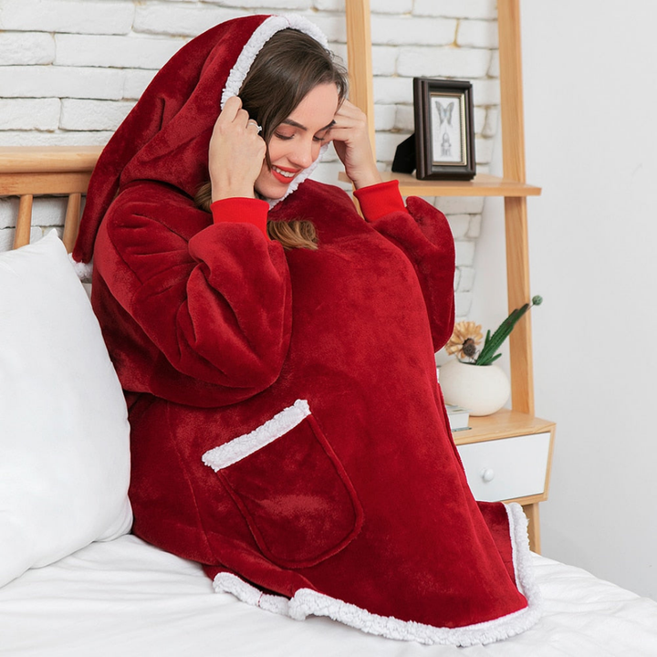 Naoki | Damen Oversize Hoodie-Decke | Warm