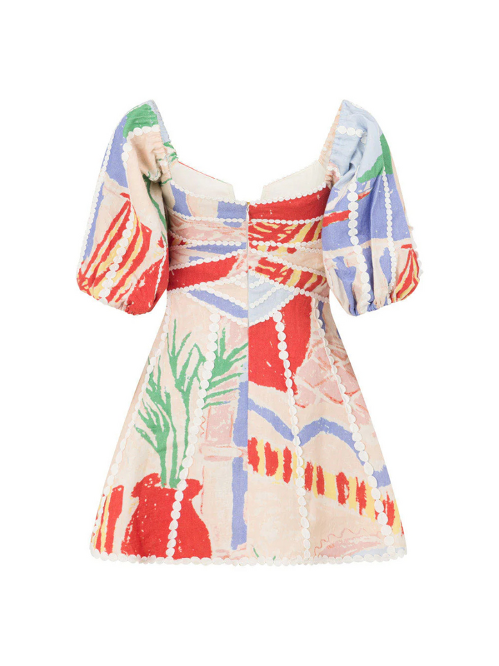 Solvia | Vintage Minikleid Für Damen | Schulterfrei