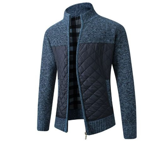 Agus | Herren Klassiker Strickt Winter Jacke | Warme