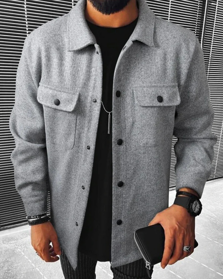 Perkin | Buttoned Shirt Jacket Für Herren | Funktional