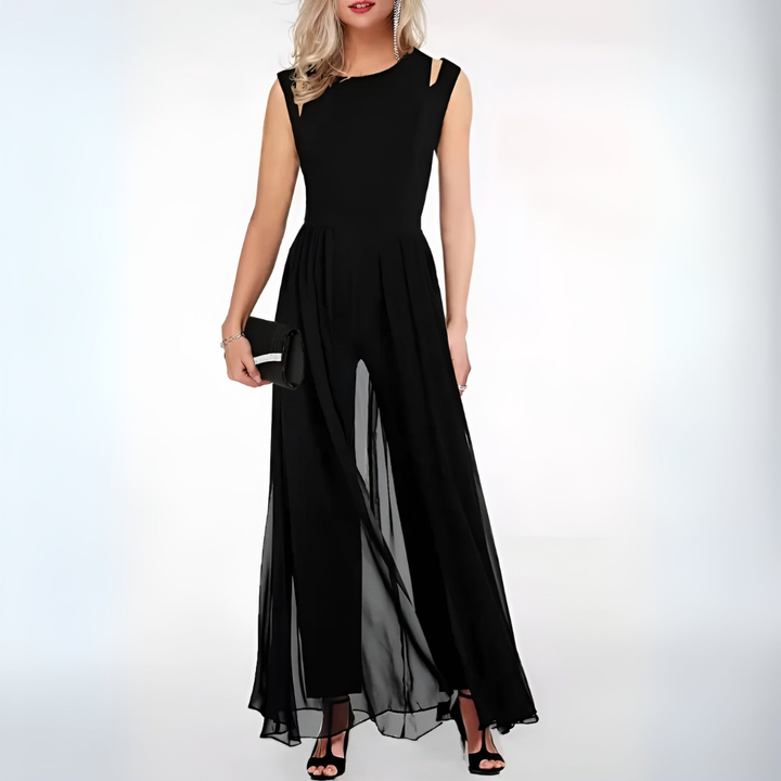 Emmi | Damen Ärmellos Party-Jumpsuit | Elegant