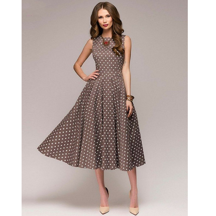 Elda | Damen Kleid mit Polka-Dots | Elegant