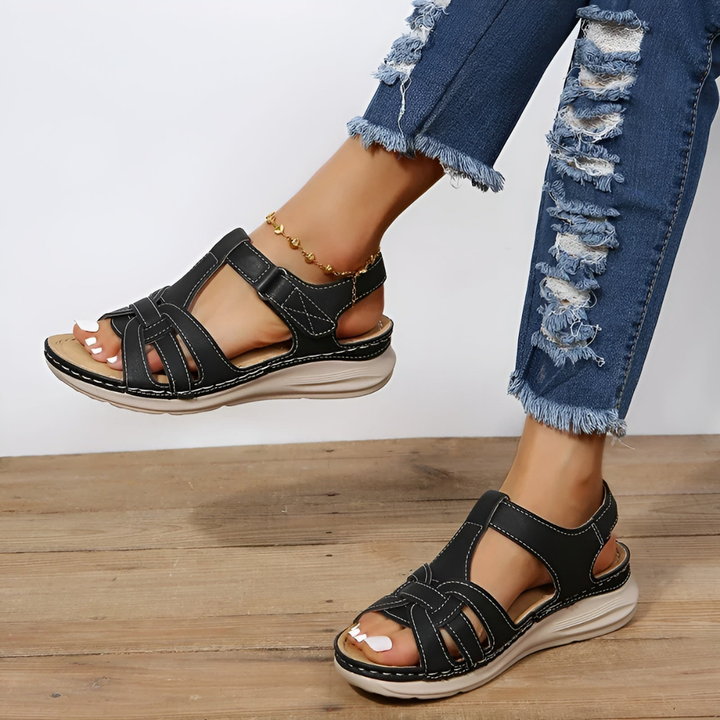 Alida | Damen Sandalen mit Riemen | Alltagstauglich