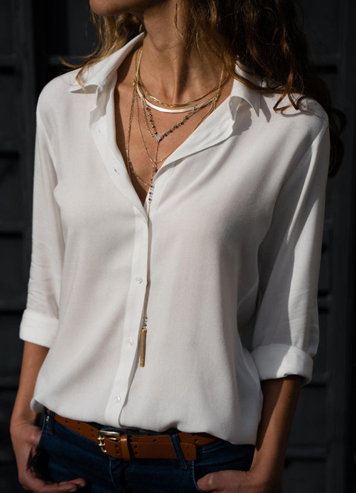 Tabea | Damen Hemdbluse | Lockerer Schnitt