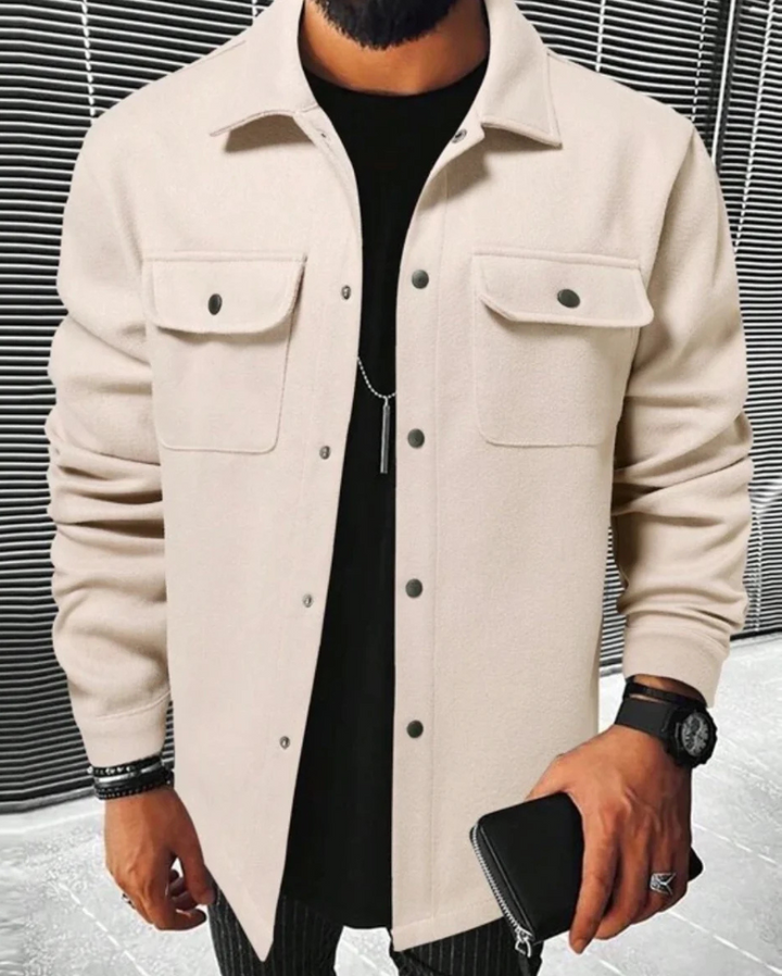Perkin | Buttoned Shirt Jacket Für Herren | Funktional