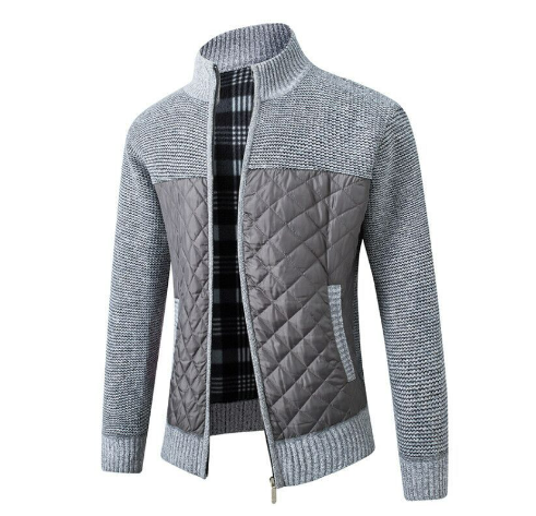 Agus | Herren Klassiker Strickt Winter Jacke | Warme