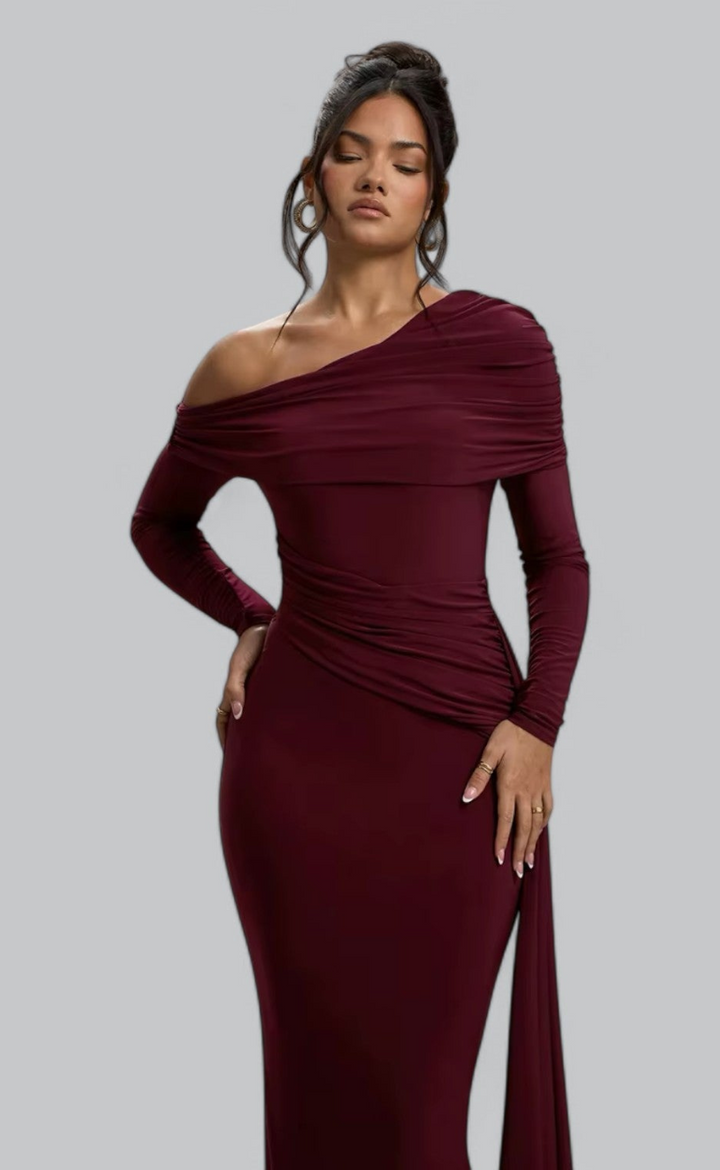 Angelita | Off-Shoulder-Maxikleid für Damen | Lange