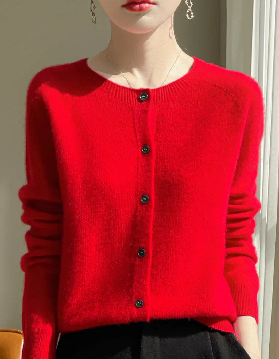 Zelinda | Damen Langarm Cardigan | Winter