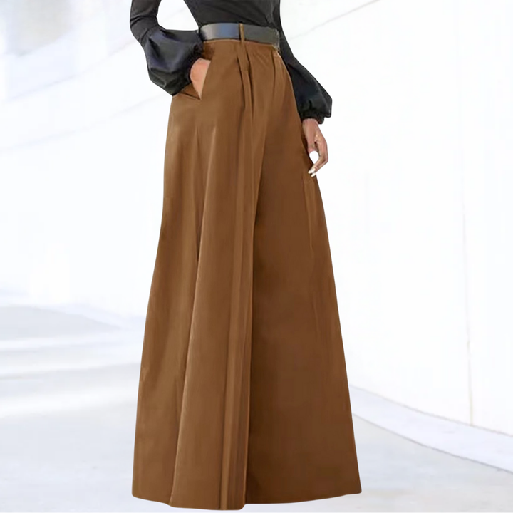 Anina | Damen Weite Hose | High-Waist