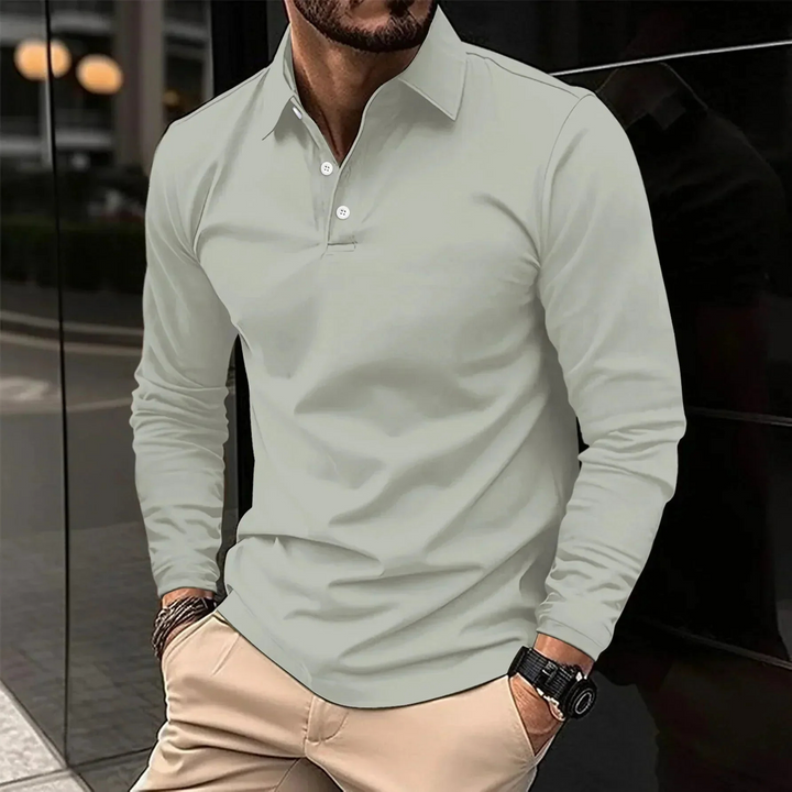Leobald | Klassisches Polo-Hem Für Herren |  Langarm