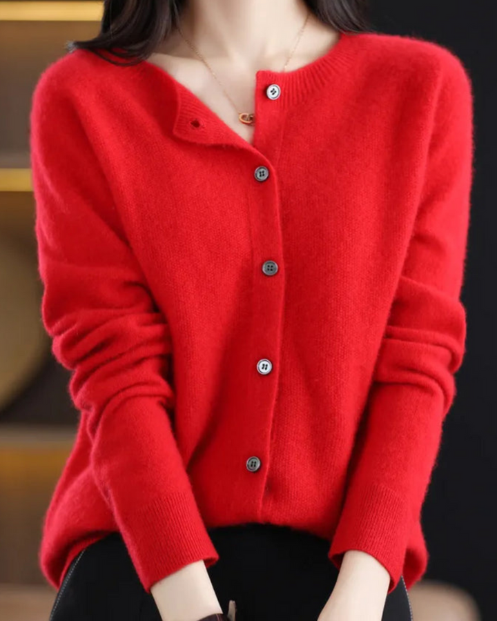Gretel | Damen Langarm Strickjacke | Bequem