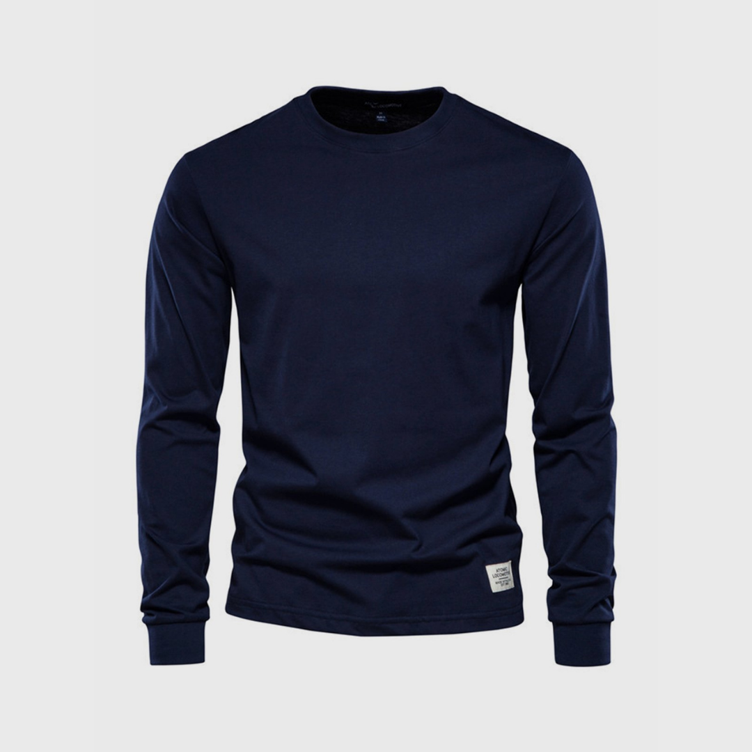 Gregor | Herren Basic Langarmshirt | Rundhalsausschnitt