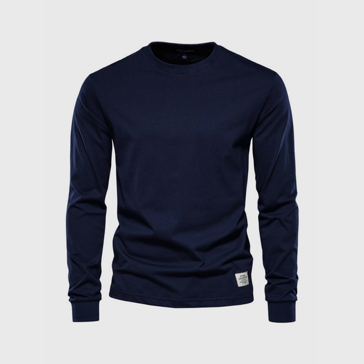 Gregor | Herren Basic Langarmshirt | Rundhalsausschnitt